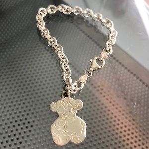 TOUS sterling silver bear charm bracelet